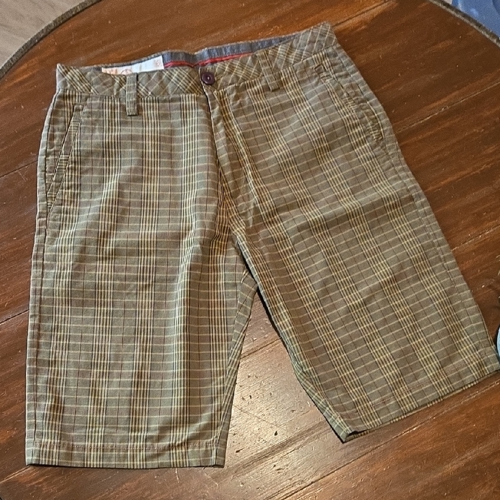 Volcom Plaid Flat Front Shorts #852